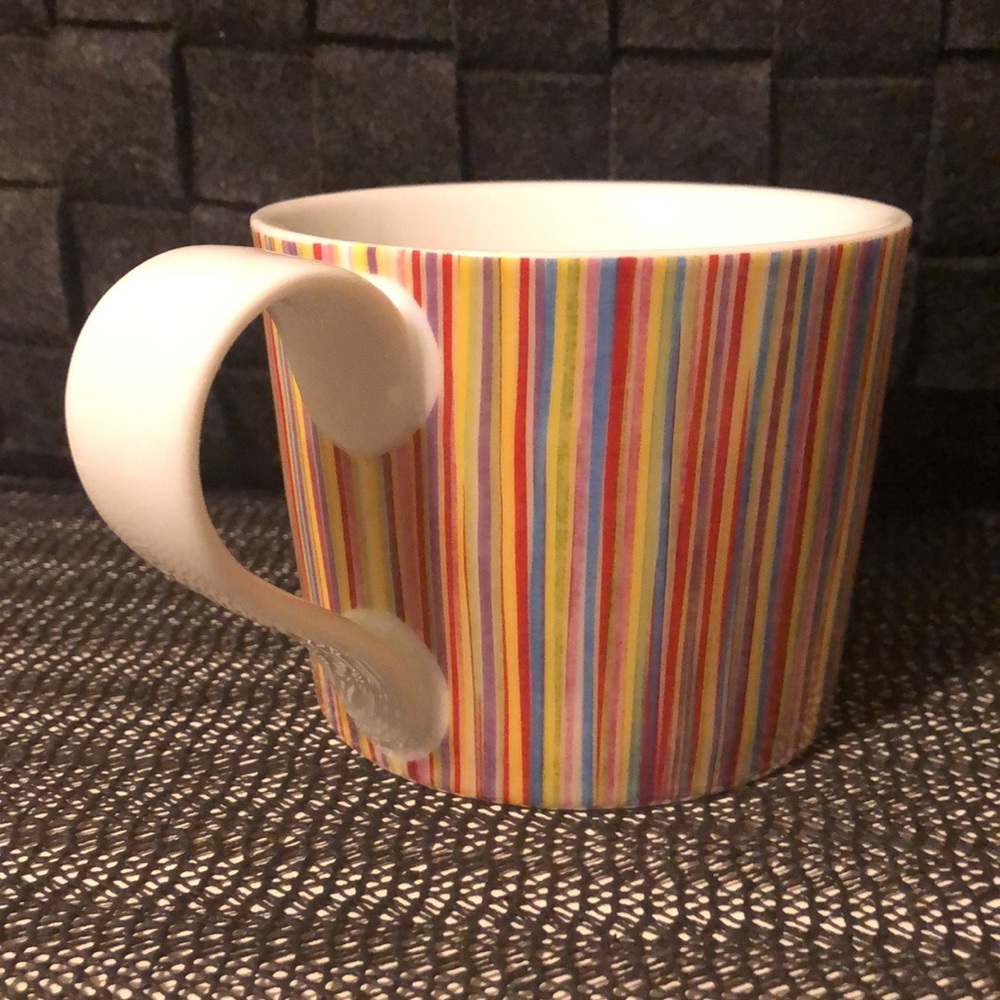 Starbucks vertical striped mug